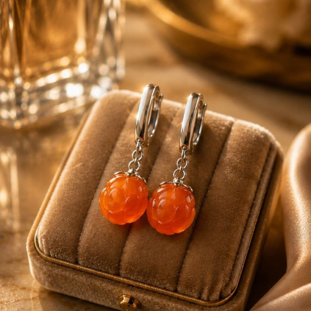 Серьги «Медовый закат»